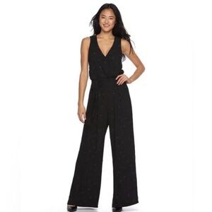 Star Wars|A Rogue One Black Star printed jumpsuit,wide leg & sleeveless•••Boho